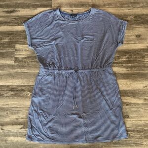 Hilary Radley striped T-shirt dress size XXL